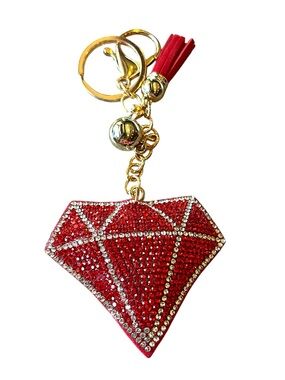 Red Crystal Diamond Keychain